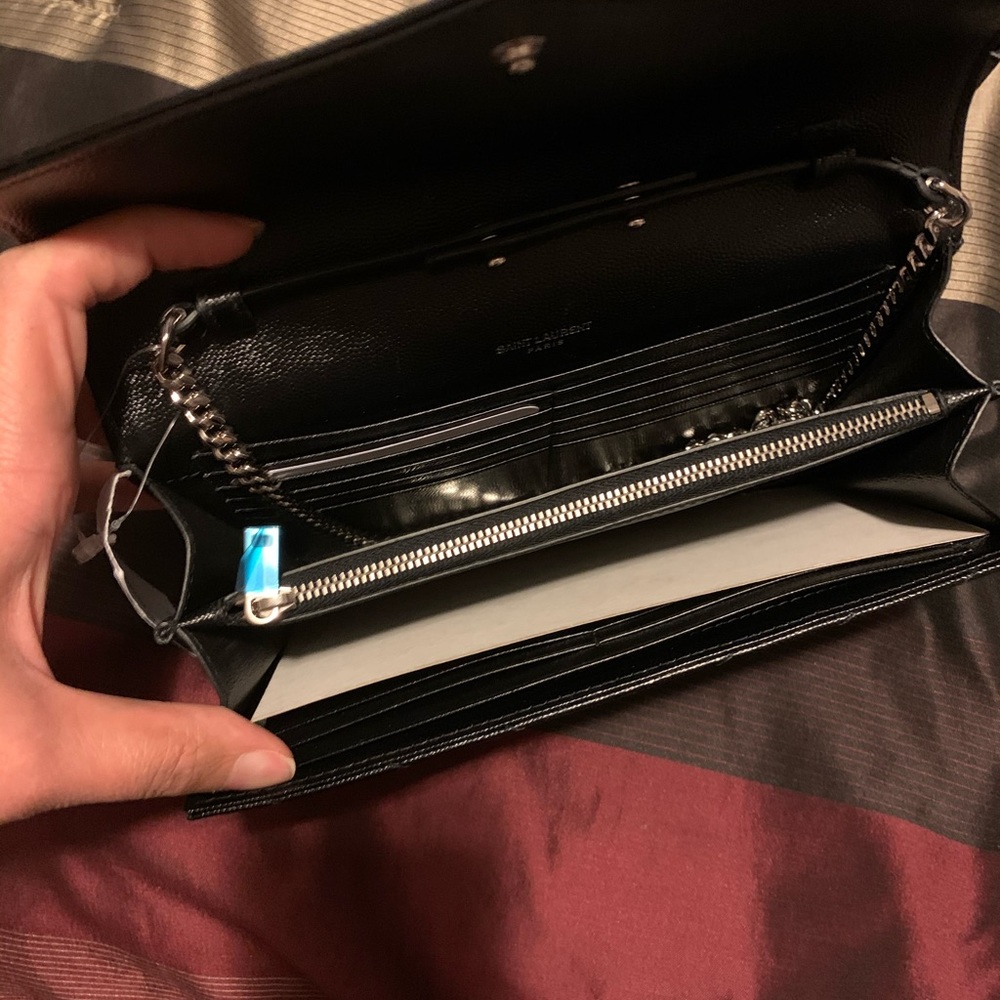 100% Authentic Ysl Wallet On Chain - image 2